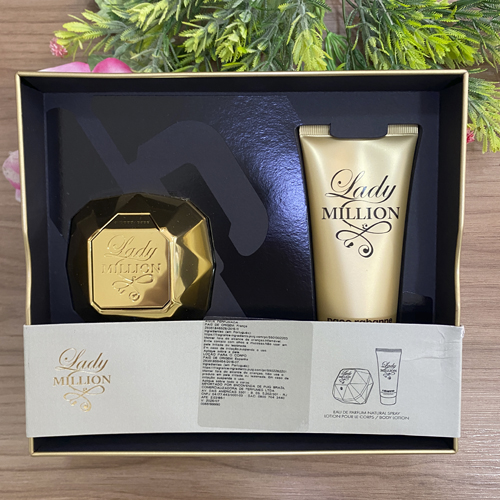 Coffret Paco Rabanne Lady Million Feminino Eau de Parfum