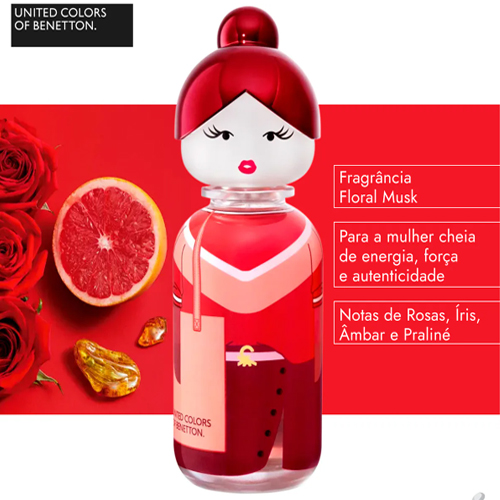 United Colors Of Benetton Sisterland Red Rose Feminino Eau de Toilette