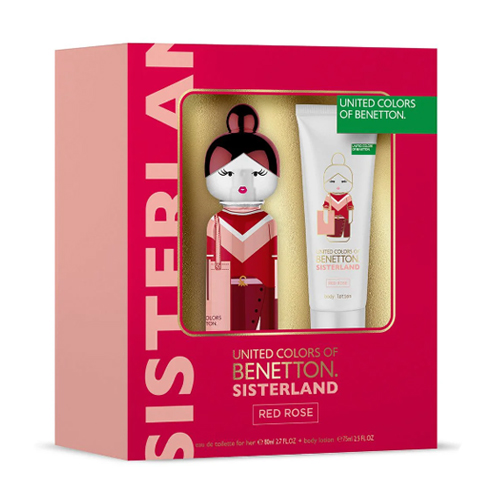 Coffret United Colors Of Benetton Sisterland Red Rose Feminino Eau de Toilette